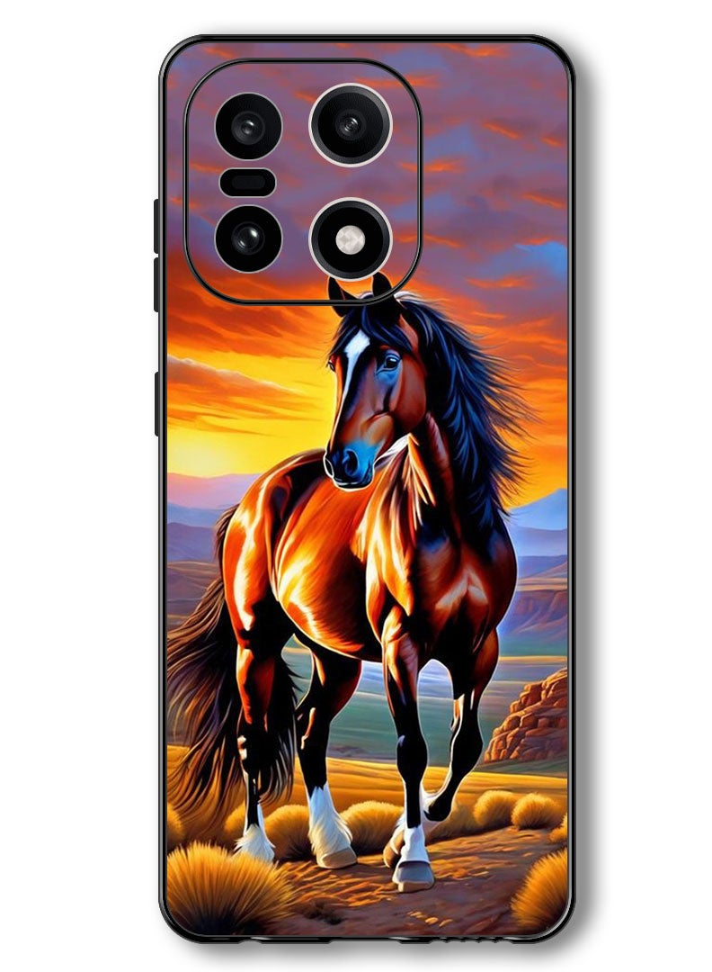 Theodor Case Compatible with OnePlus 15 6.78 Inch Protection Shockproof Bumper Cover Horse Painting - Image 1
